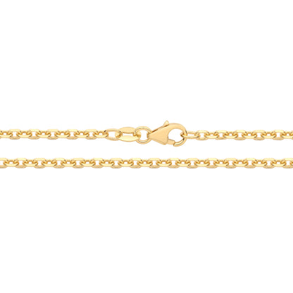 Lloyds Fine Rolo Chain Necklace - 9k Yellow Gold