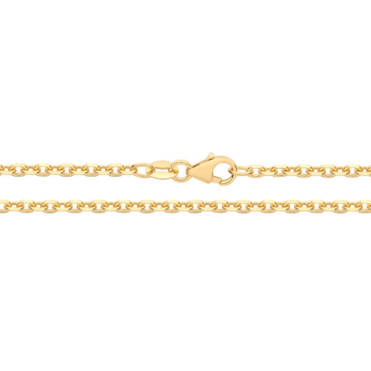 Lloyds Fine Rolo Chain Necklace - 9k Yellow Gold