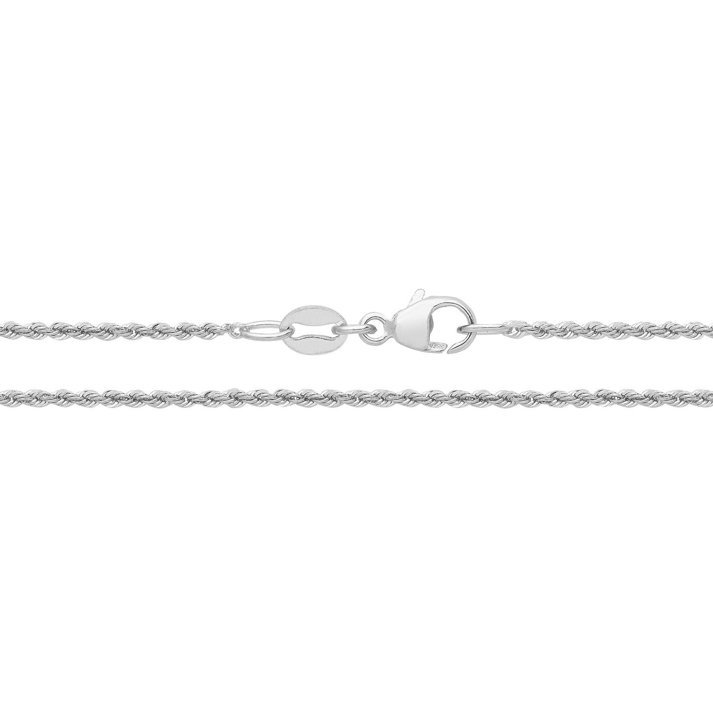 Lloyds Fine Rope Chain Necklace - Platinum