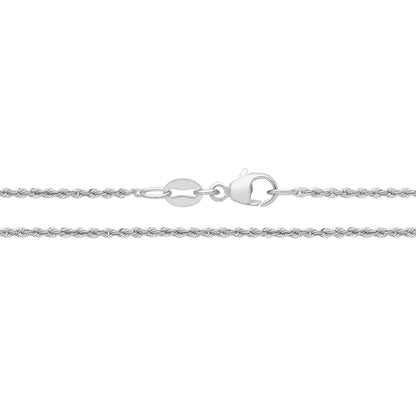 Lloyds Fine Rope Chain Necklace - Platinum