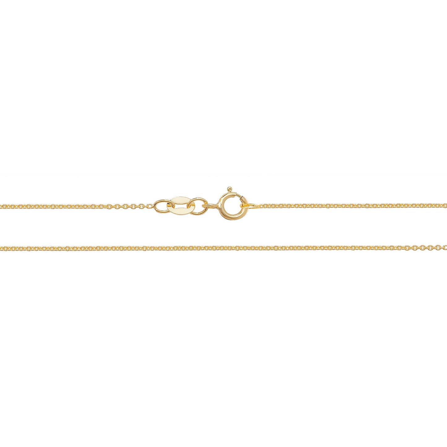 Lloyds Lightweight Cable Chain Necklace - 18k Yellow Gold