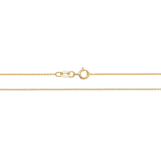 Lloyds Lightweight Cable Chain Necklace - 18k Yellow Gold