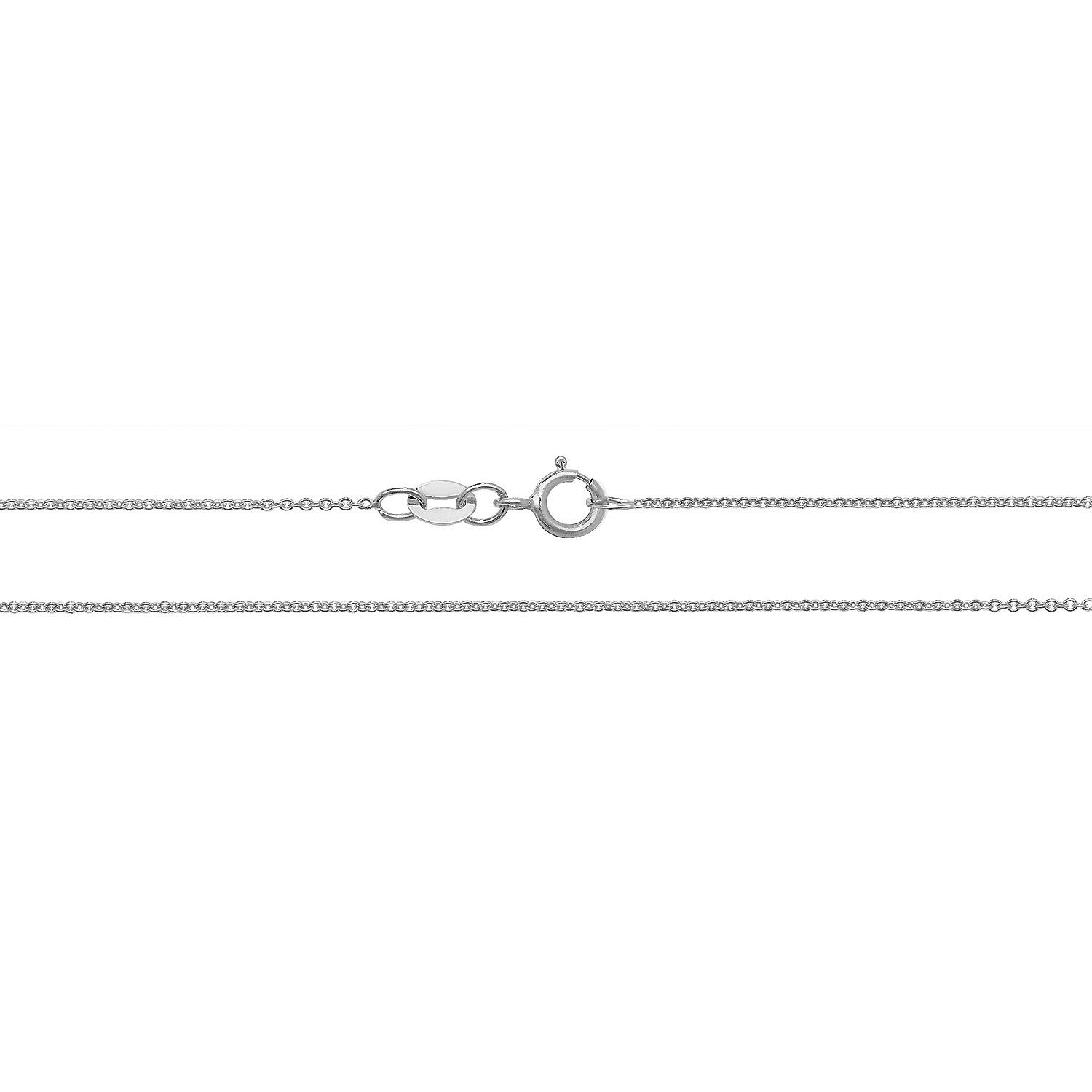 Lloyds Lightweight Cable Chain Necklace - 18k White Gold