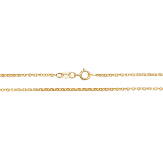 Lloyds Cable Chain Necklace - 18k Yellow Gold