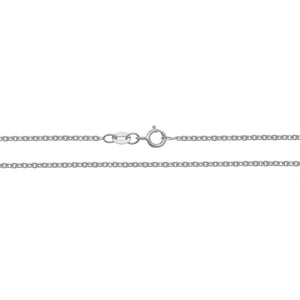 Lloyds Cable Chain Necklace - 18k White Gold