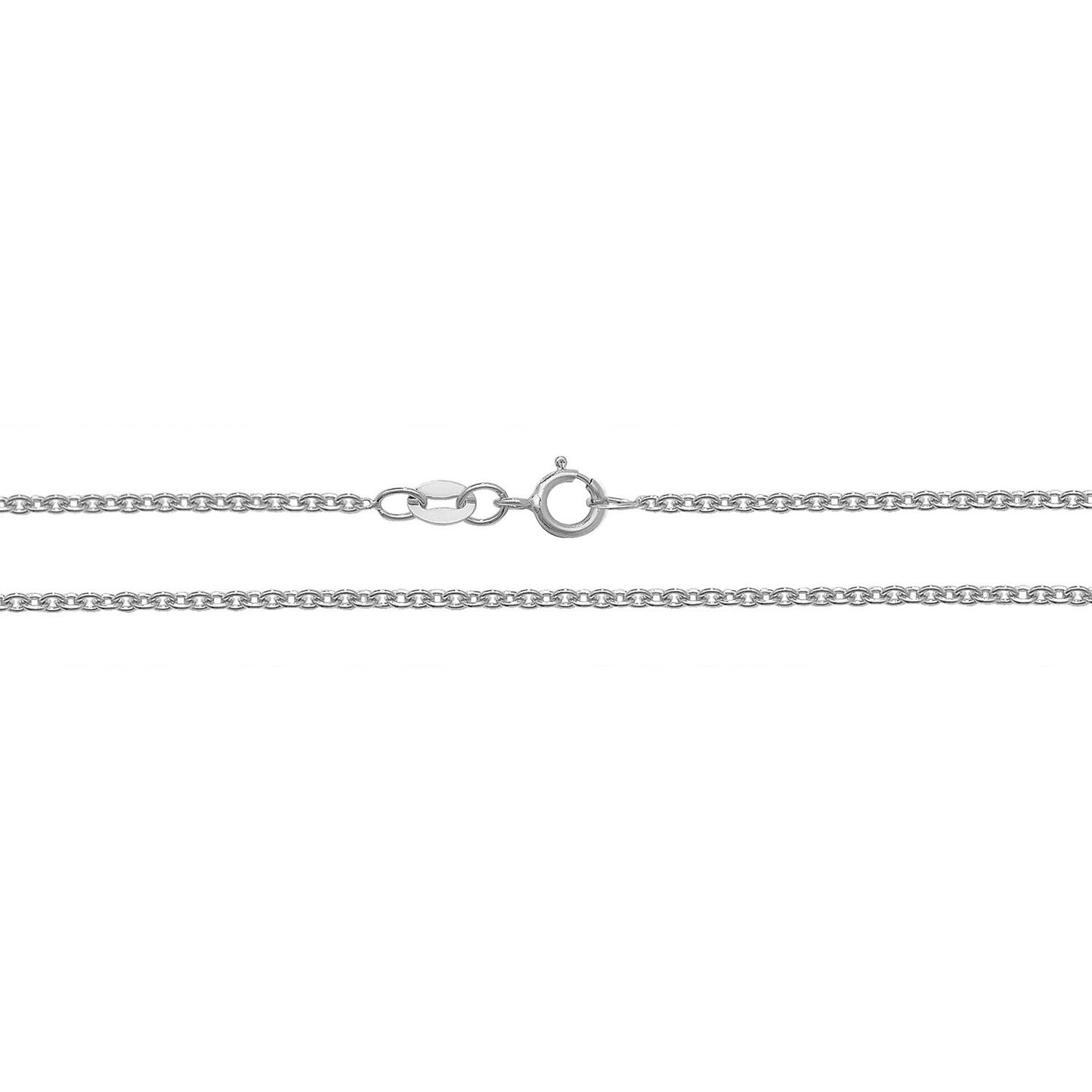 Lloyds Cable Chain Necklace - 18k White Gold