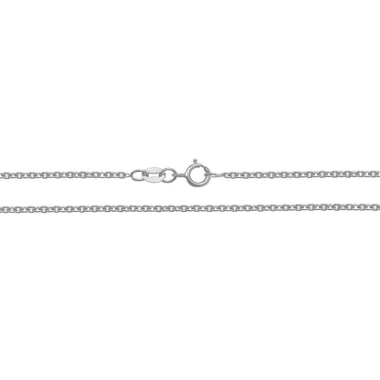 Lloyds Cable Chain Necklace - 18k White Gold