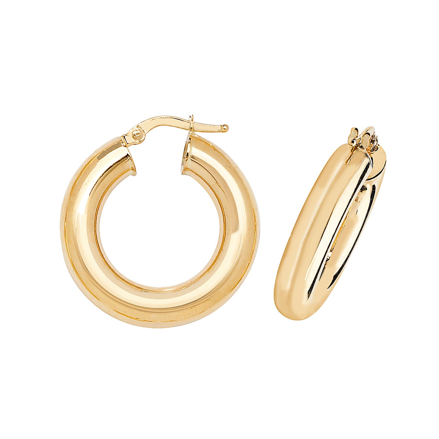 Kendall Extra Chunky Hoop Earrings - 15mm 9ct Yellow Gold