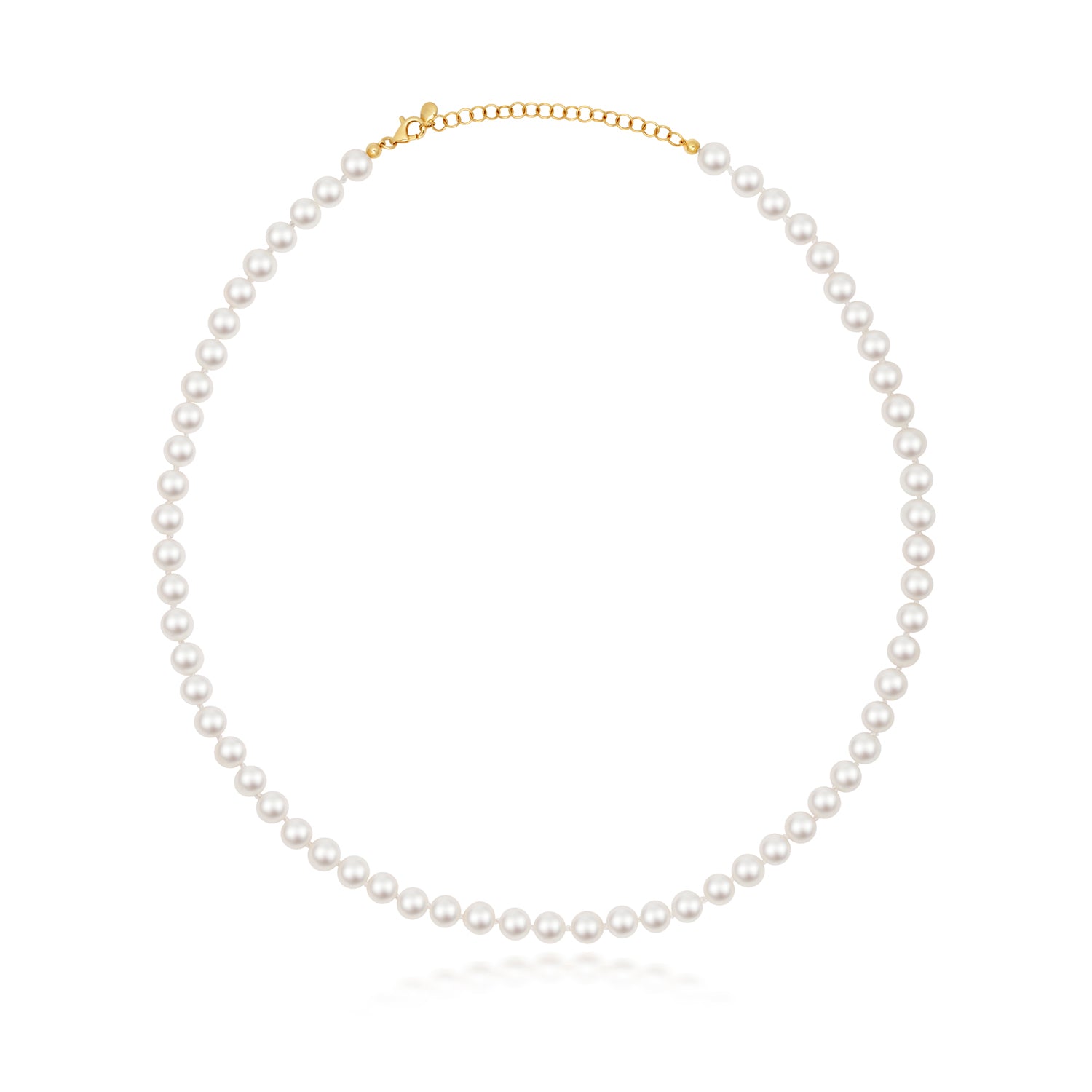 Lloyds 6mm Freshwater Pearl Necklace - 9k Yellow Gold