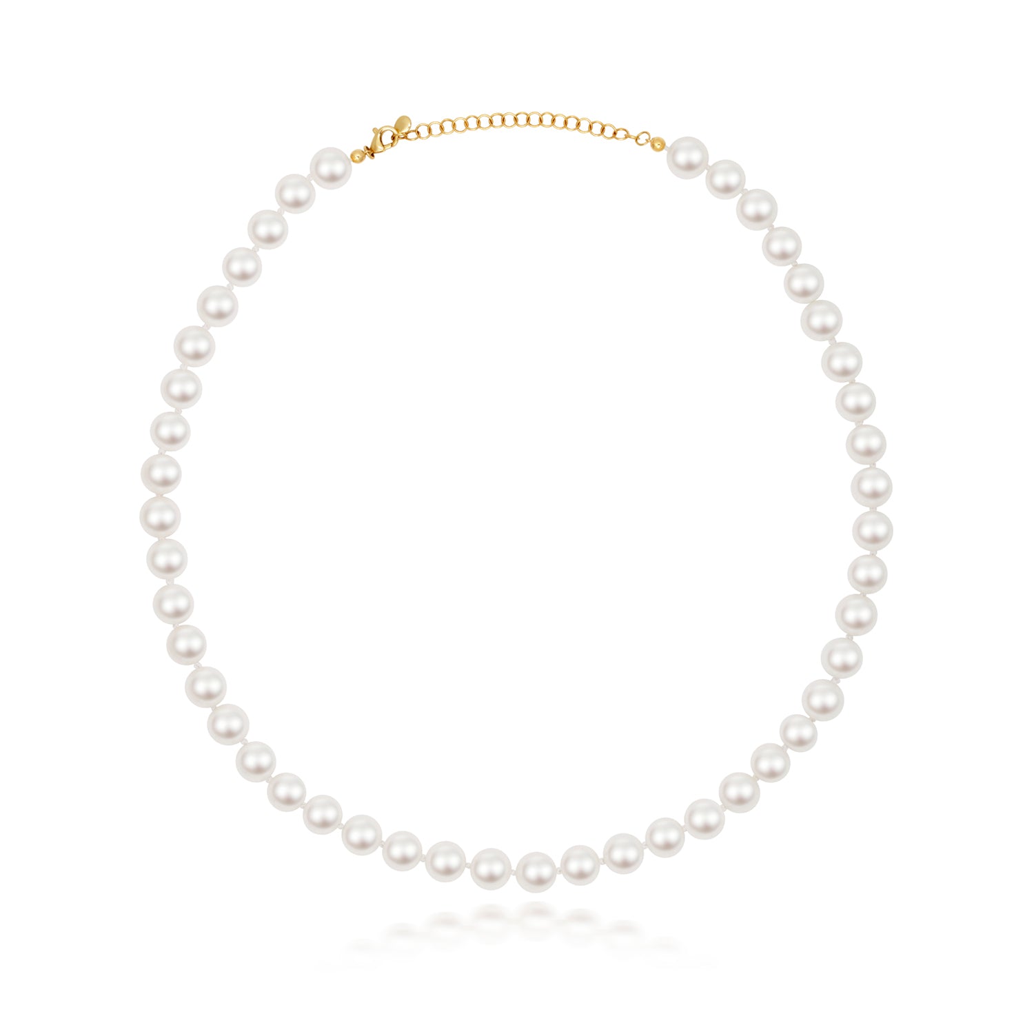 Lloyds 8mm Freshwater Pearl Necklace - 9k Yellow Gold
