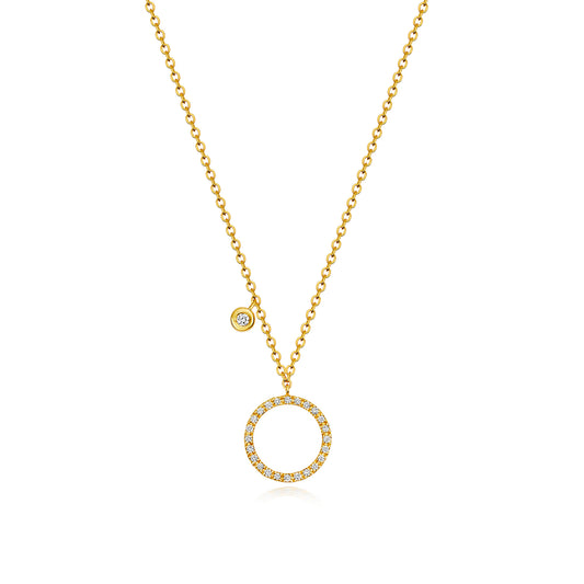 Celestial Diamond Necklace - 18k Yellow Gold