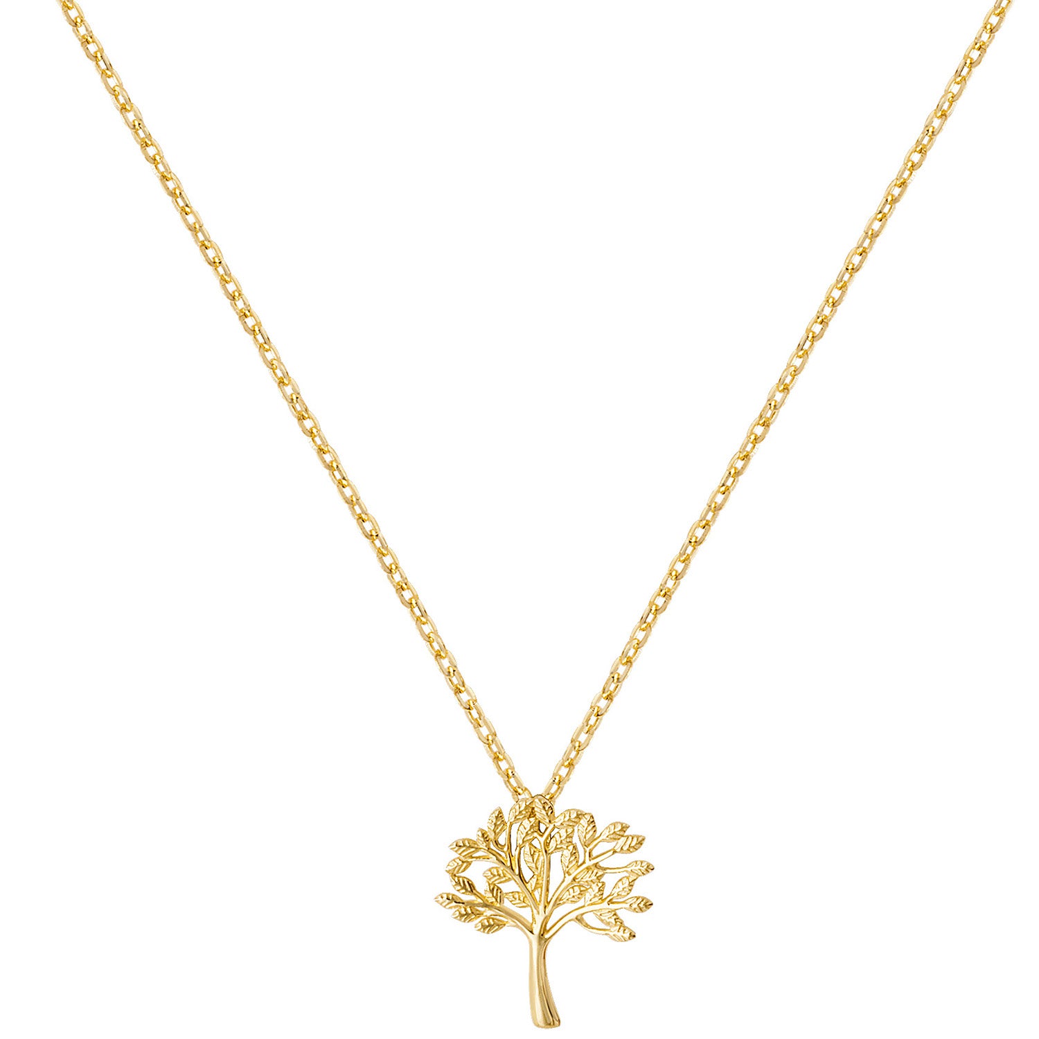 Tree of Life Pendant Necklace - 9k Yellow Gold