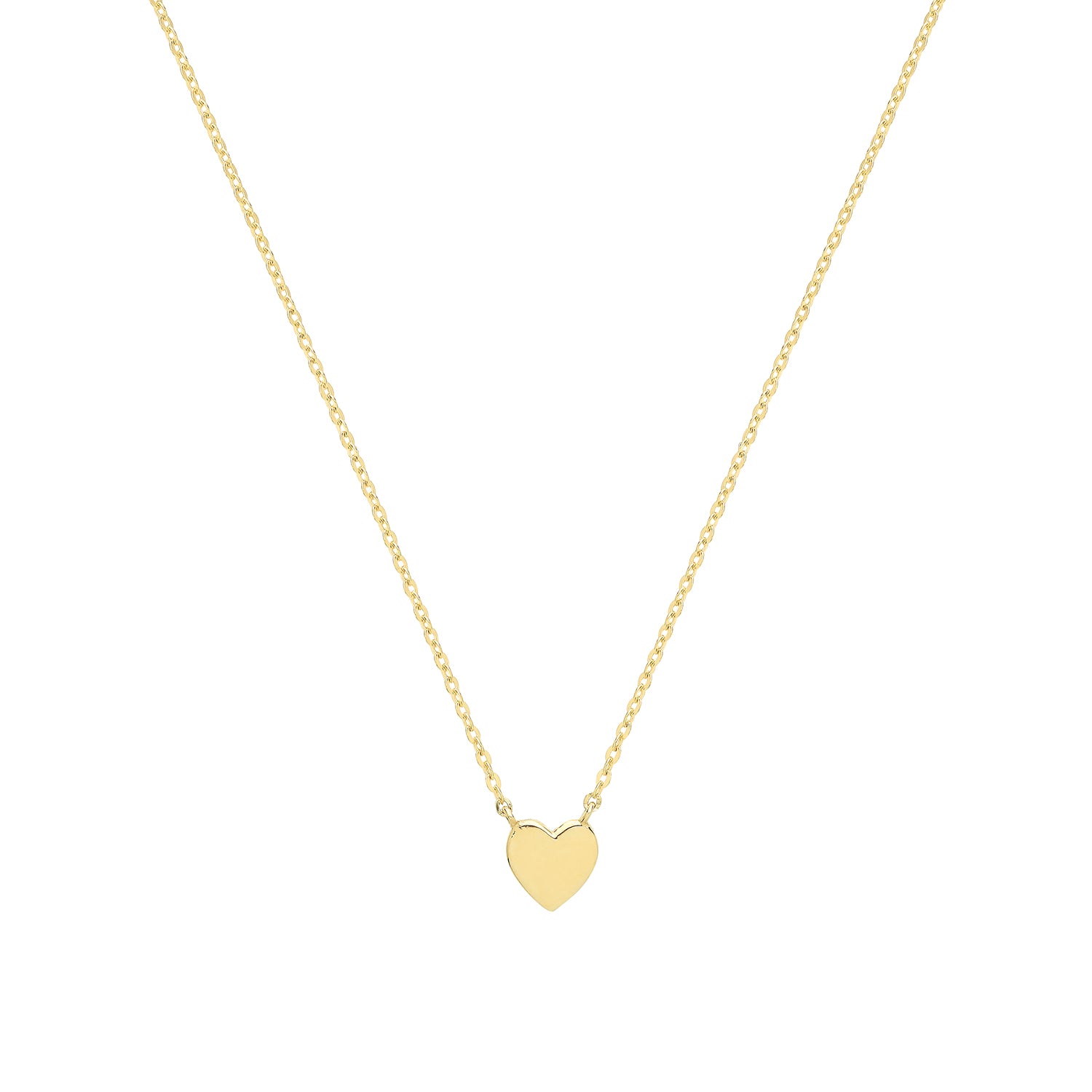 Cherish Little Heart Necklace - 9k Yellow Gold