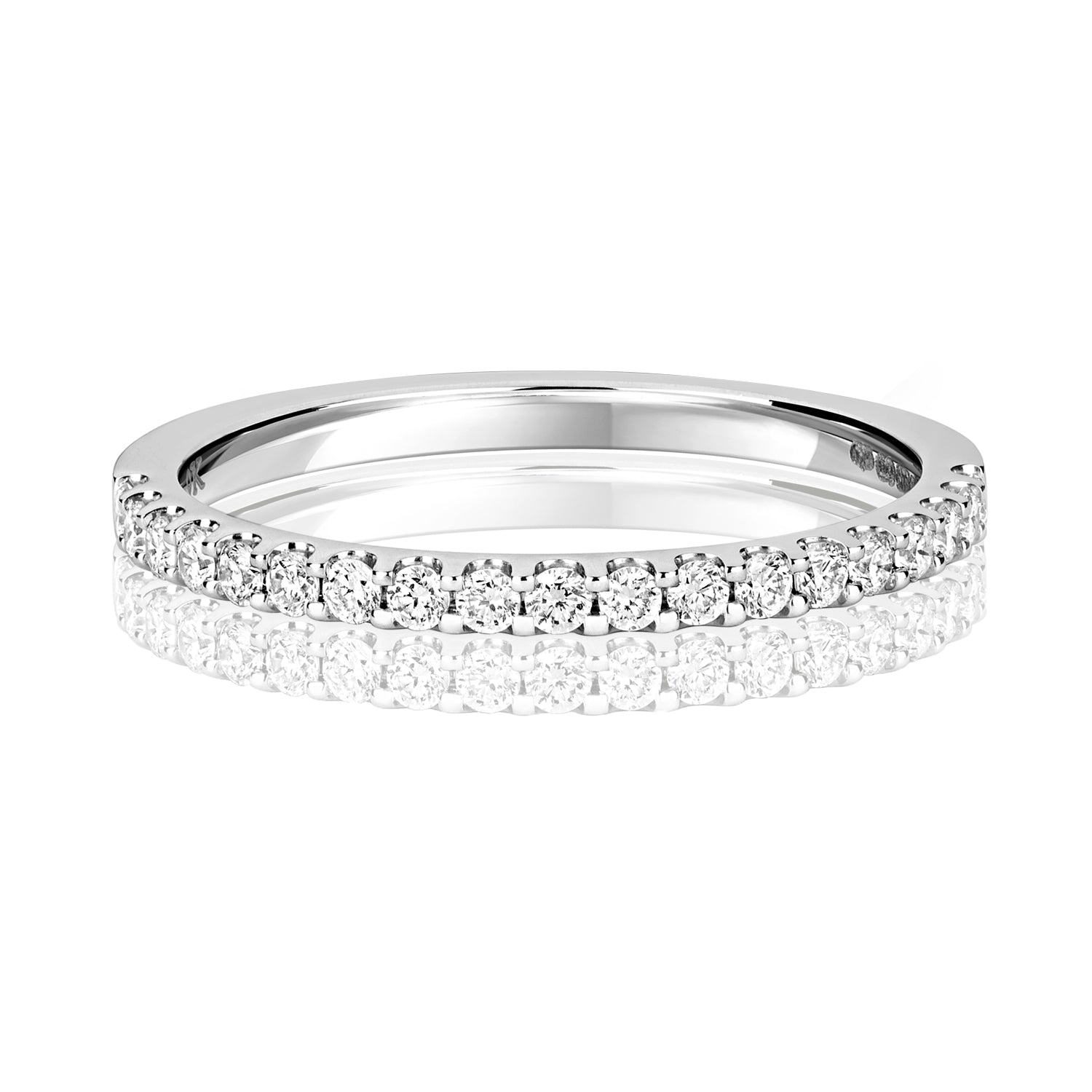 Esme Half Eternity Ring - 0.26ct Diamond 9k White Gold