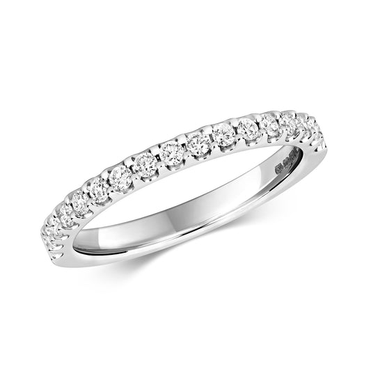 Esme Half Eternity Ring - 0.32ct Diamond 9k White Gold