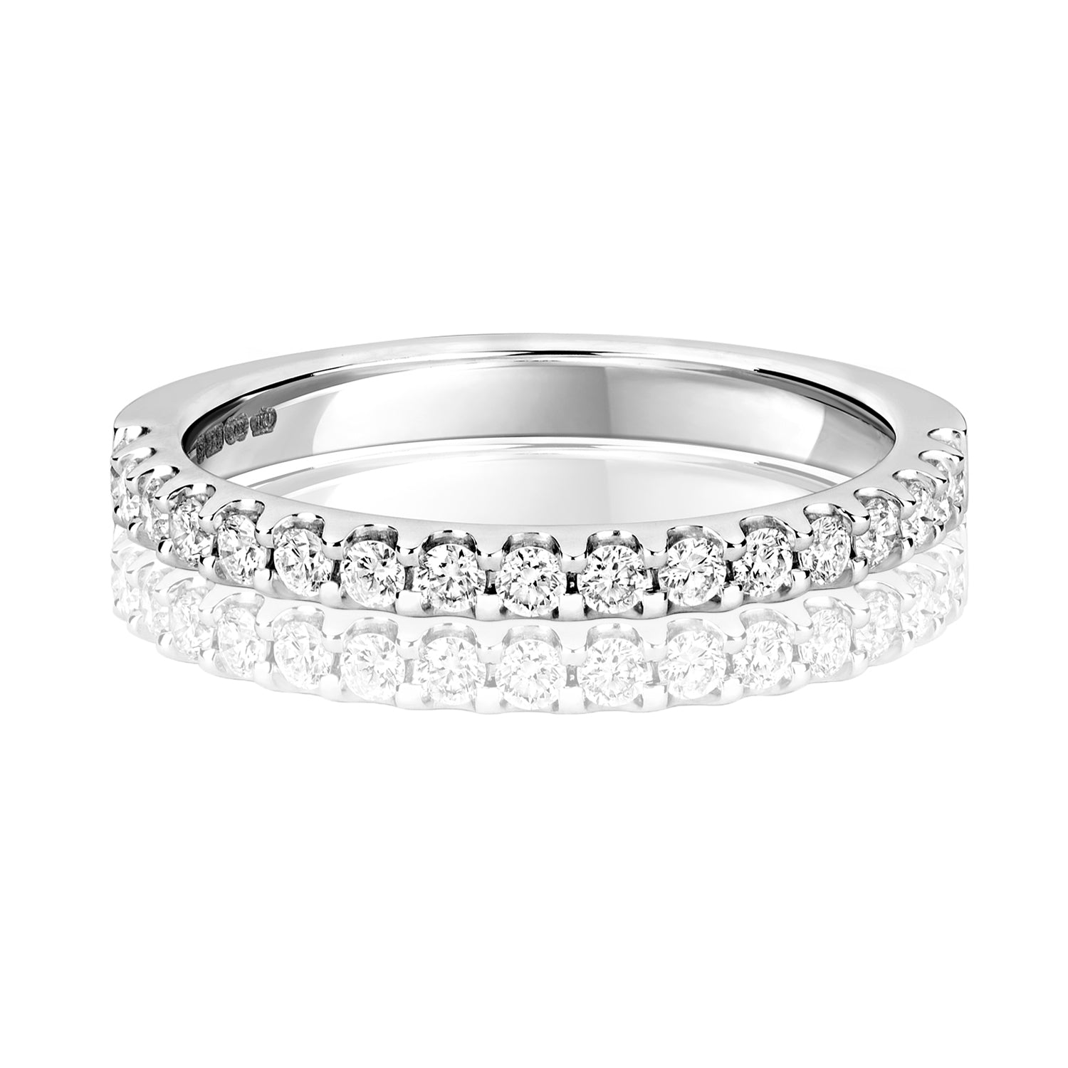 Esme Half Eternity Ring - 0.32ct Diamond 9k White Gold