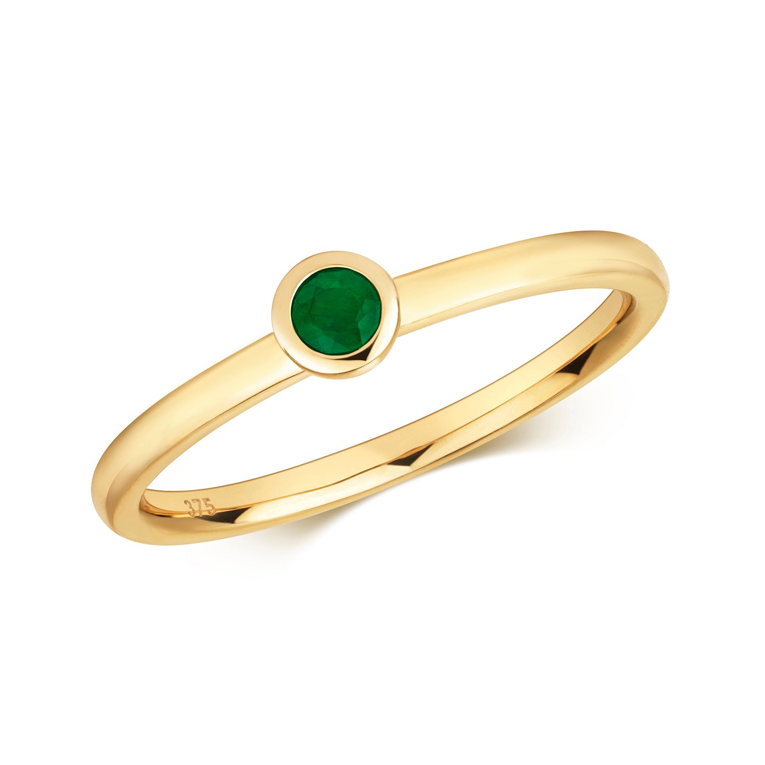 Devon Emerald Ring - 9k Yellow Gold