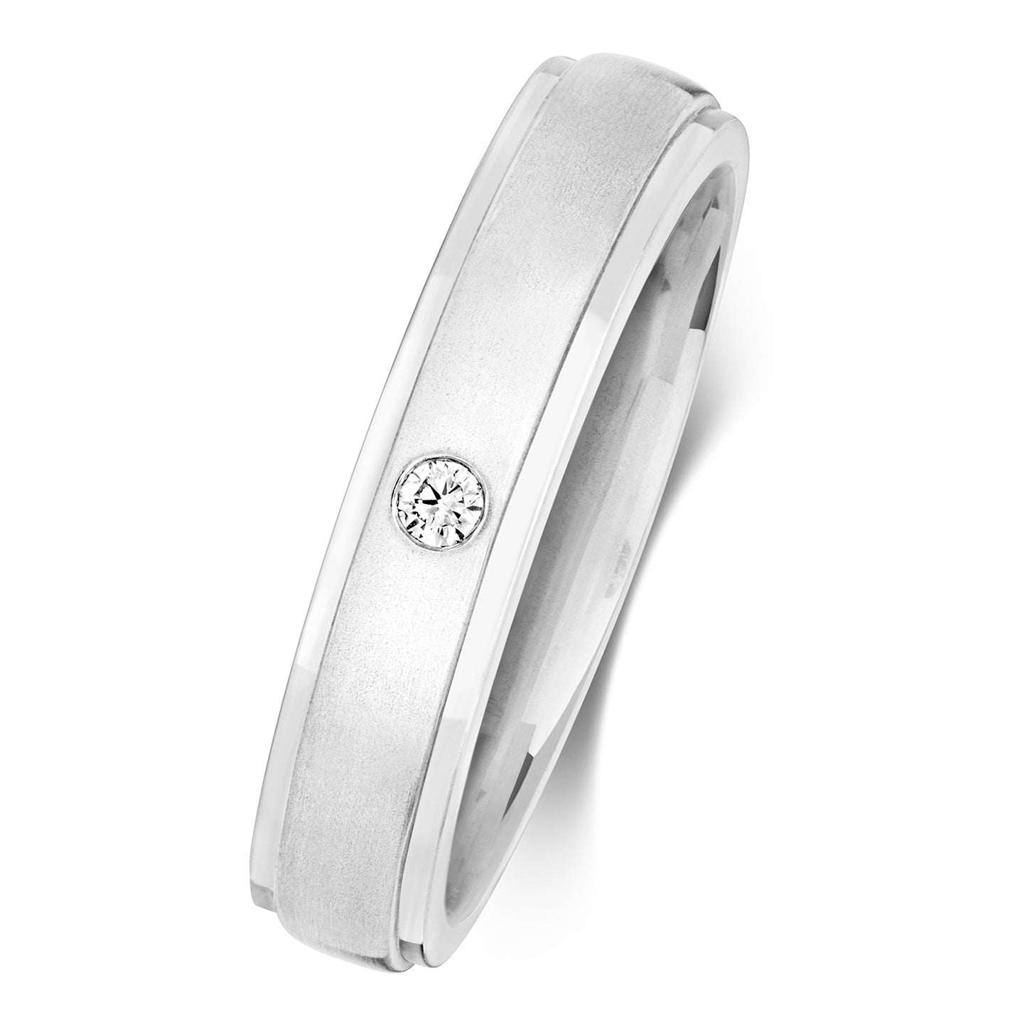 Solace Diamond Wedding Band - 9k White Gold