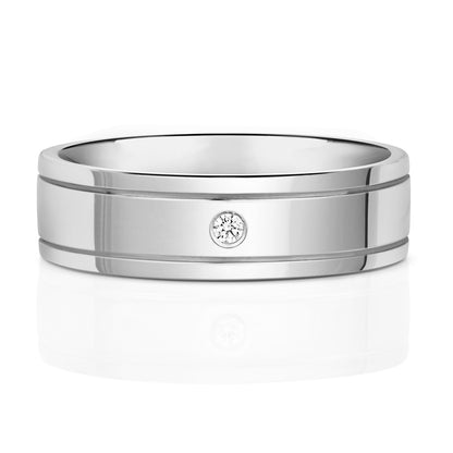 Haven Diamond Wedding Band - 9k White Gold