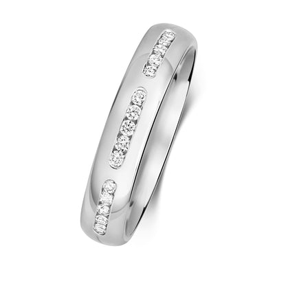 Grace Diamond Wedding Band - 9k White Gold