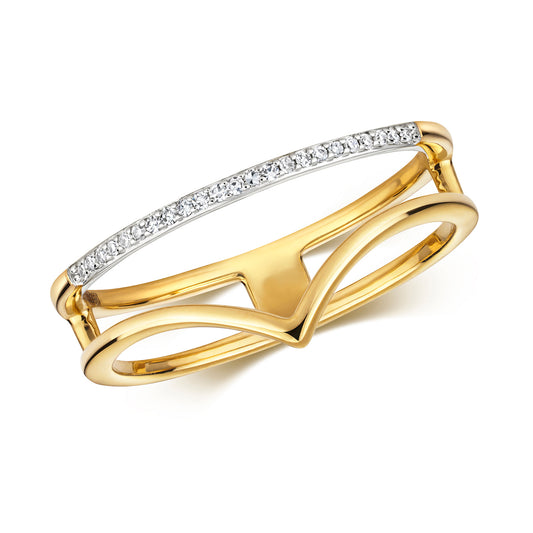 Vivo Loco Diamond Ring 9k Yellow Gold