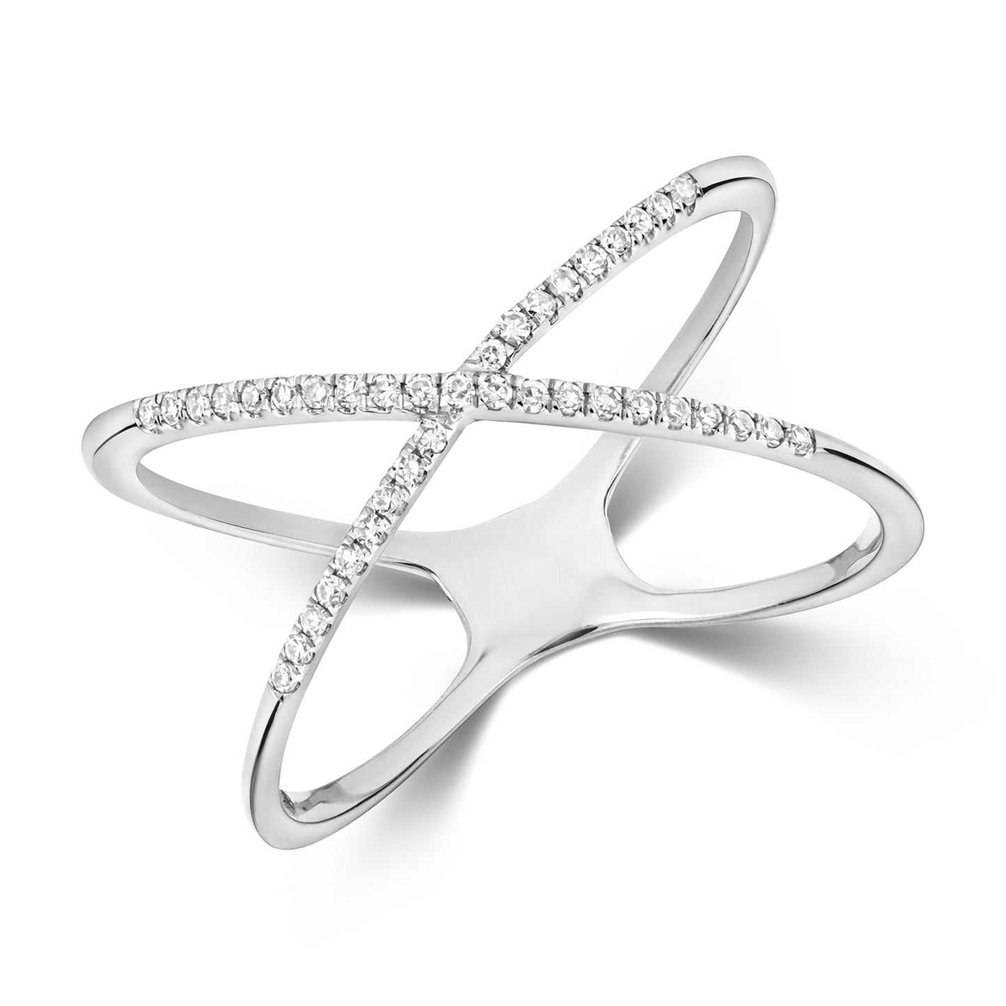 Xena Diamond Ring - 9k White Gold