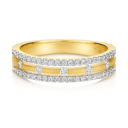 Marisol Diamond Ring - 9k Yellow Gold