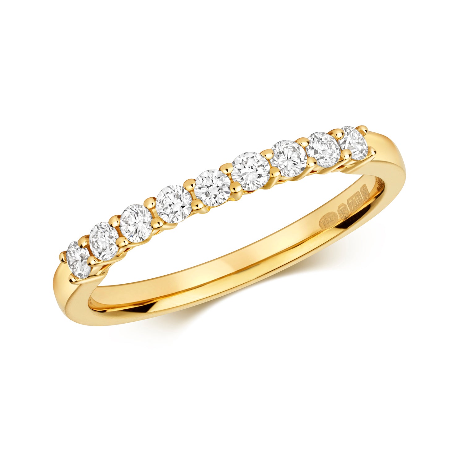 Mia Claw Set Eternity Diamond Ring - 18k Yellow Gold, 0.30ct