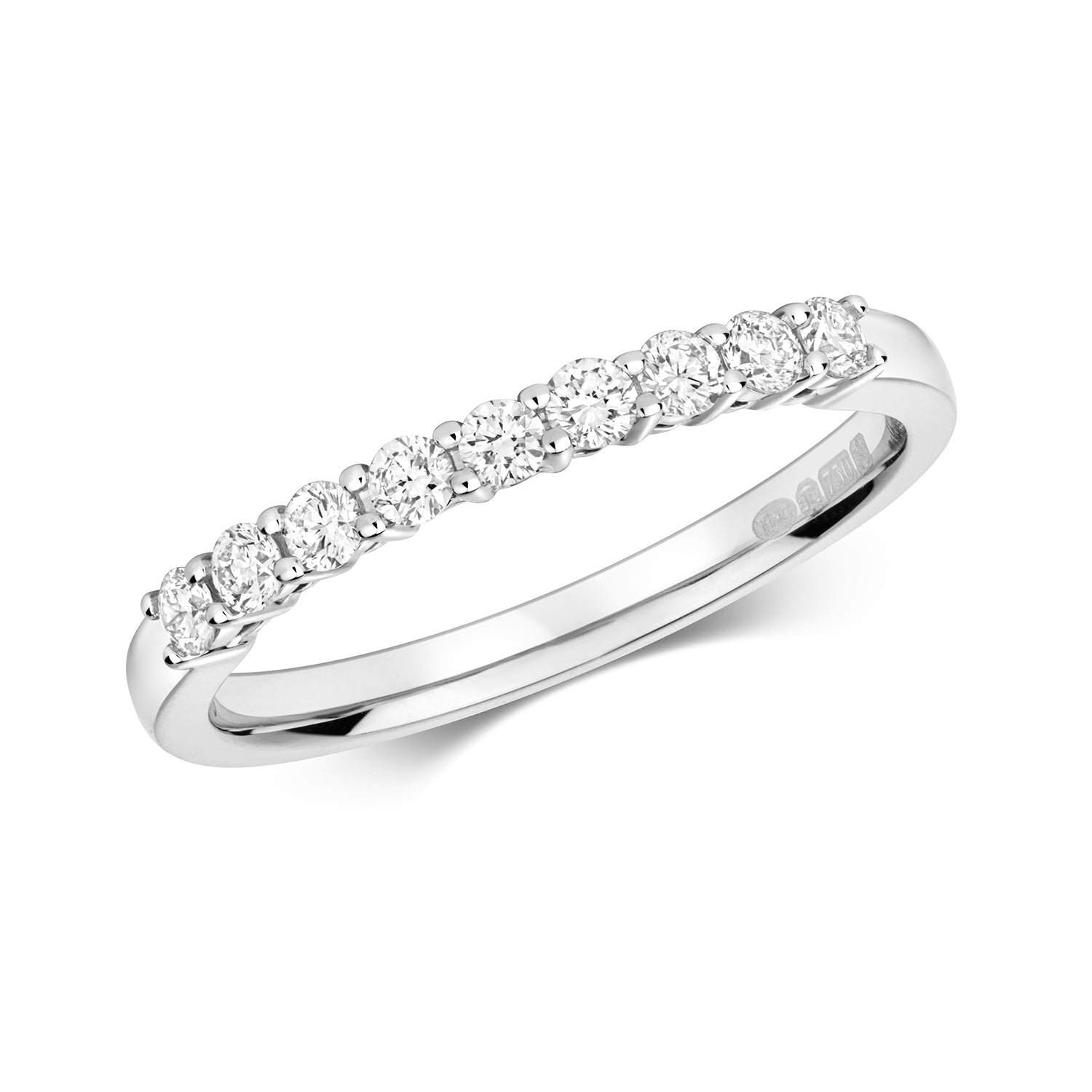 Mia Claw Set Eternity Diamond Ring - 18k White Gold, 0.30ct