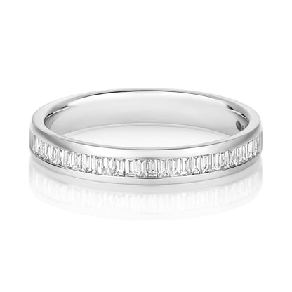 Anja Baguette Eternity Ring - 0.25ct Diamond 18k White Gold