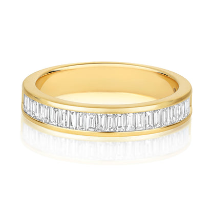 Anja Baguette Eternity Ring - 0.50ct Diamond 18k Yellow Gold