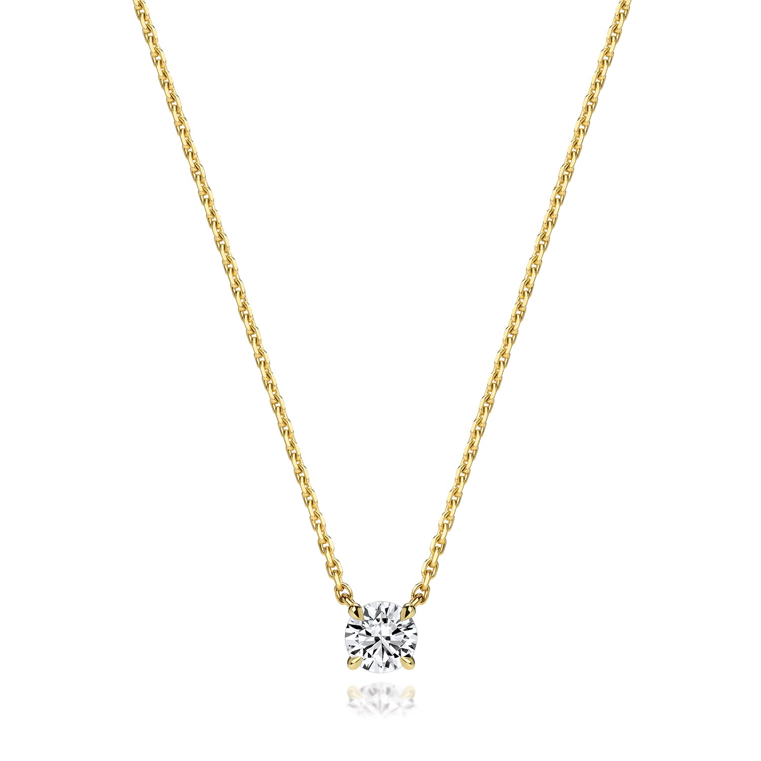 Elle 0.50ct Lab Grown Diamond Necklace - 18k Yellow Gold
