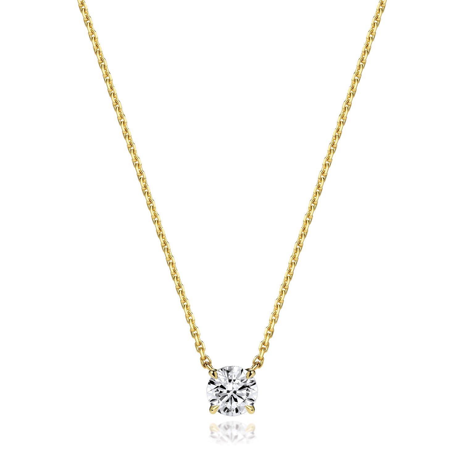 Elle 0.75ct Lab Grown Diamond Necklace - 18k Yellow Gold