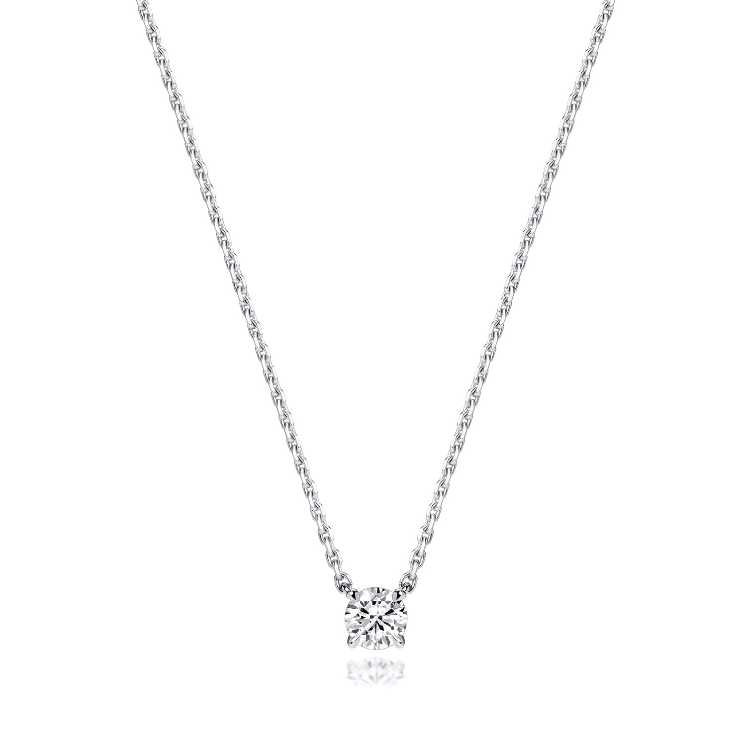 Elle 0.35ct Lab Grown Diamond Necklace - 18k White Gold