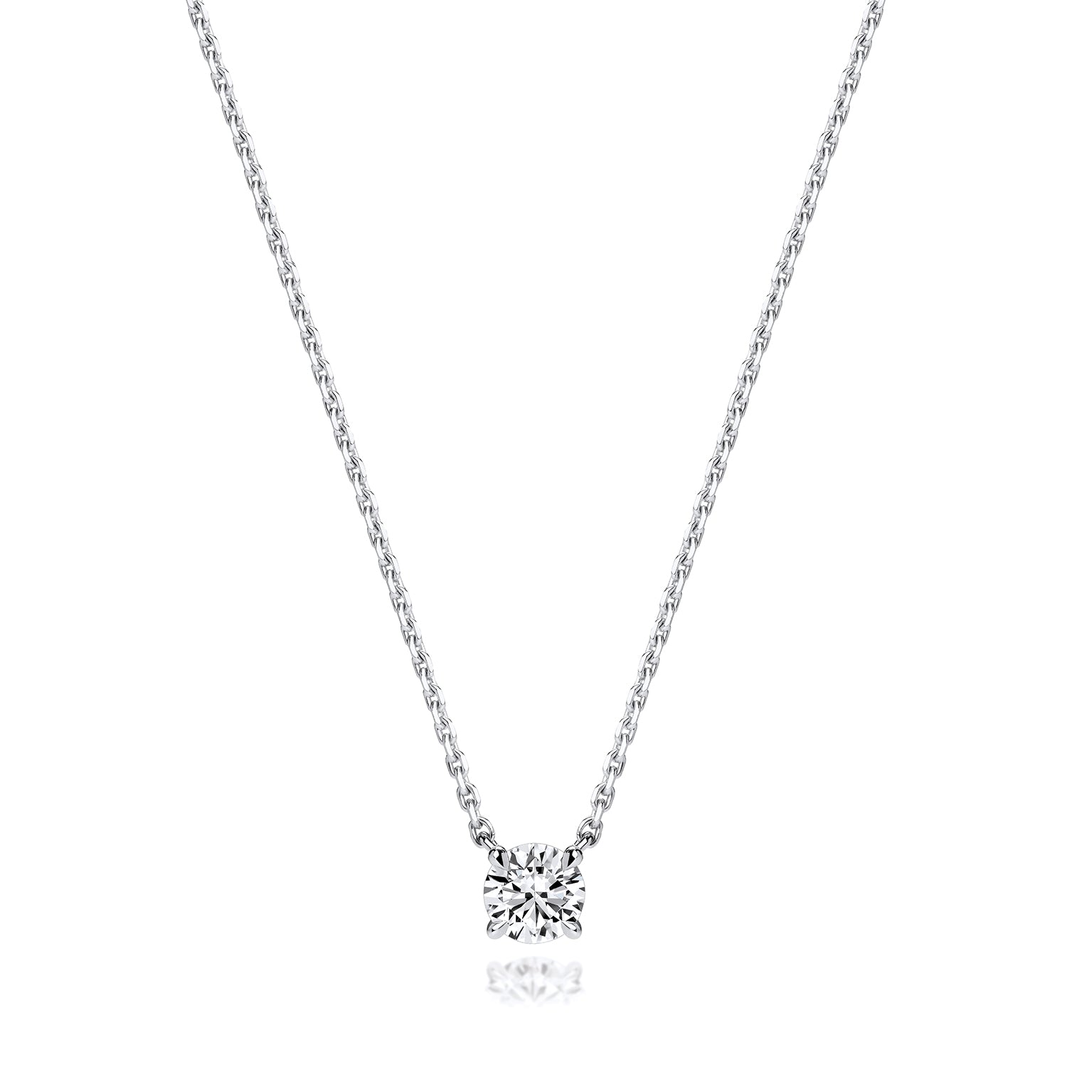 Elle 0.50ct Lab Grown Diamond Necklace - 18k White Gold