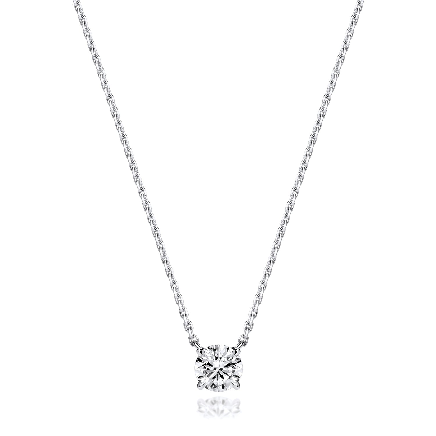 Elle 0.75ct Lab Grown Diamond Necklace - 18k White Gold