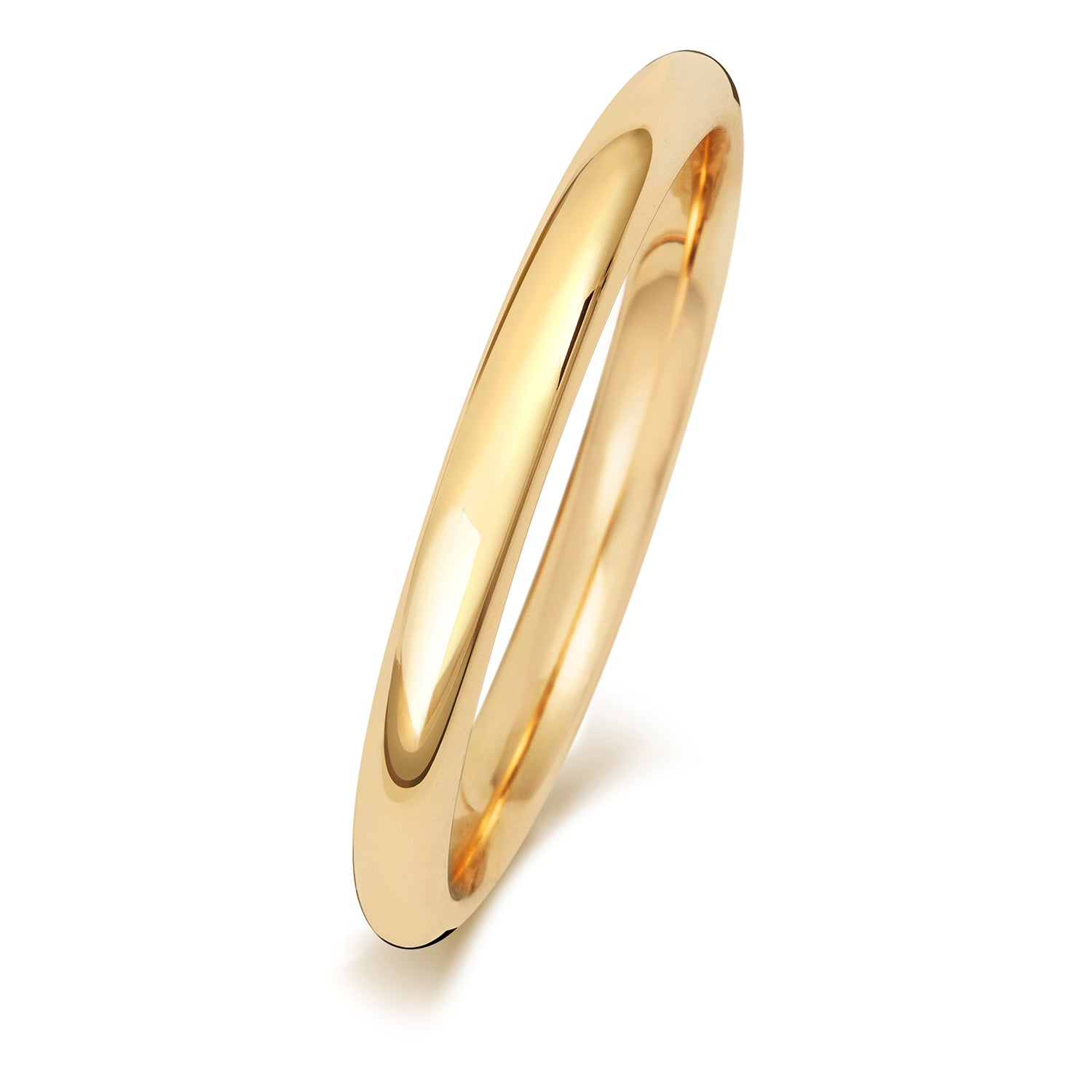 Lloyds 2mm Court Shape Wedding Band - 9k Yellow Gold