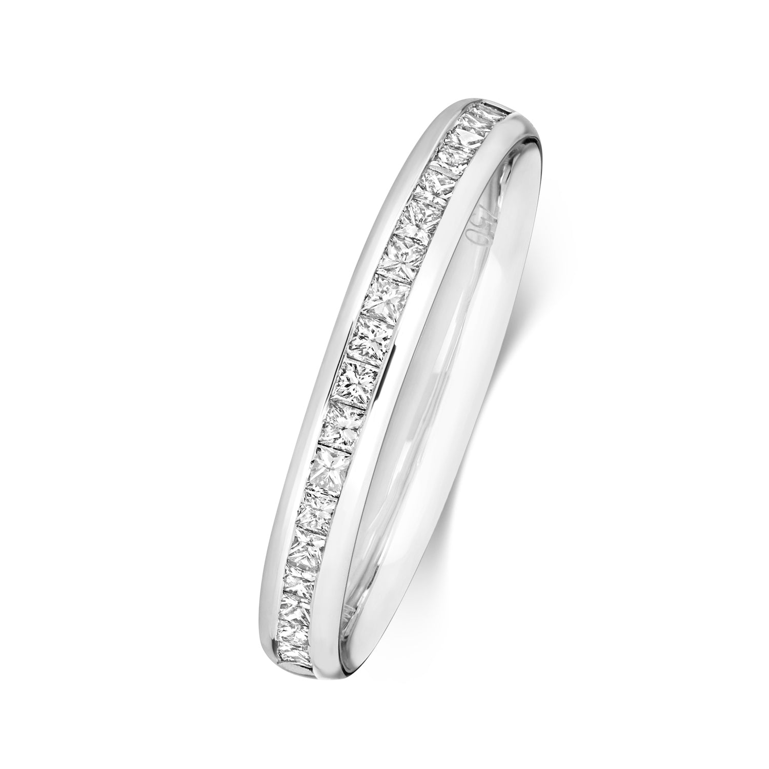 Giselle Half Eternity Diamond Wedding Band 2.7mm - 18k White Gold