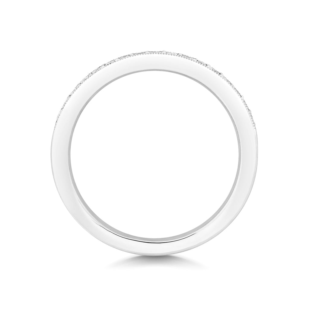 Sorrento Half Eternity Diamond Ring 2.2mm - Platinum