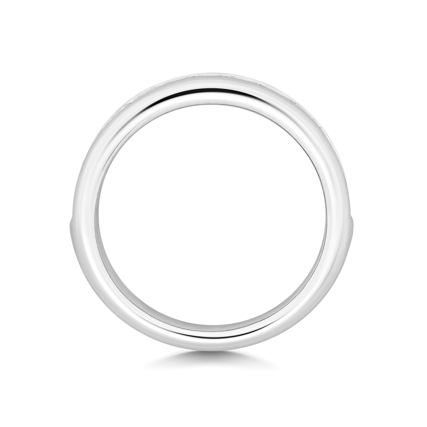 Cara Half Eternity Princess Cut Diamond Ring - Platinum
