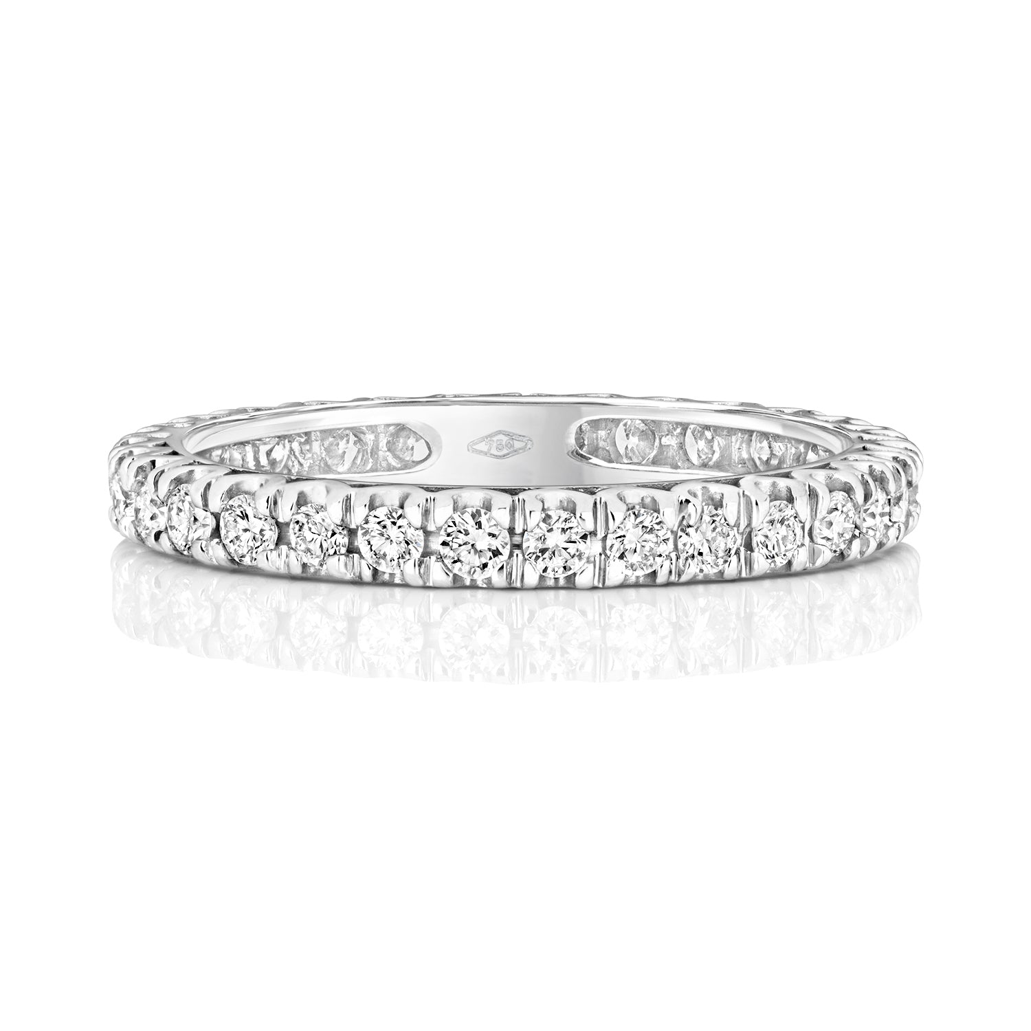 Tuscany Full Eternity Claw Set Diamond Ring 2.5mm - Platinum