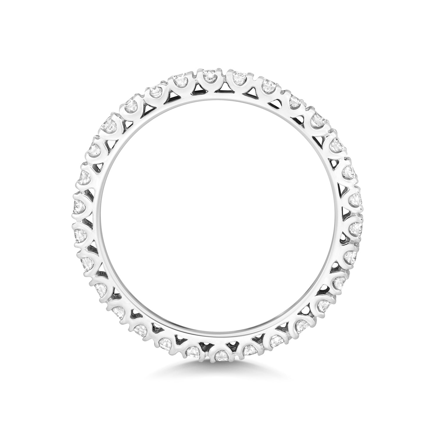 Tuscany Full Eternity Claw Set Diamond Ring 2.5mm - Platinum