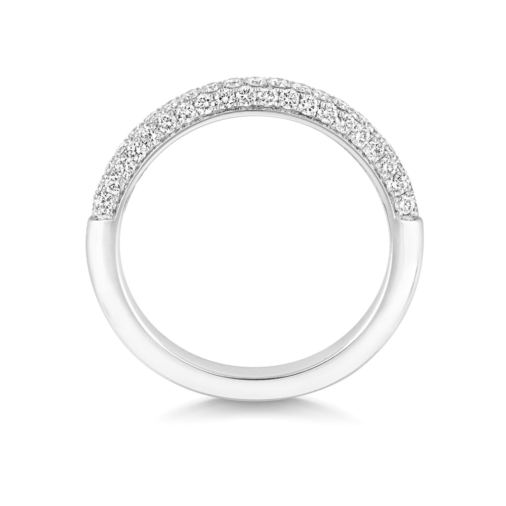 Cannes Half Eternity Diamond Ring - 18k White Gold