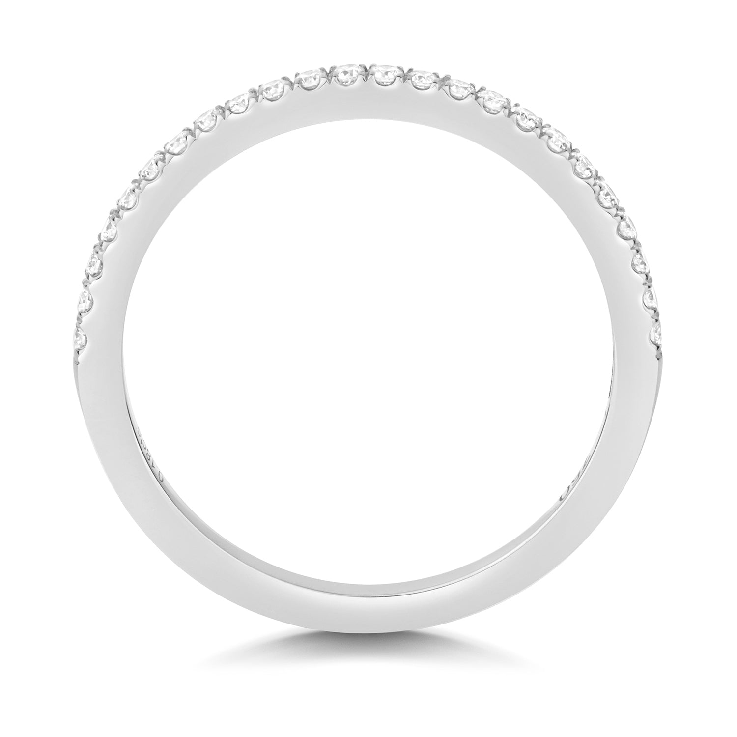 Lisbon Half Eternity Diamond Ring - Platinum 1.5mm