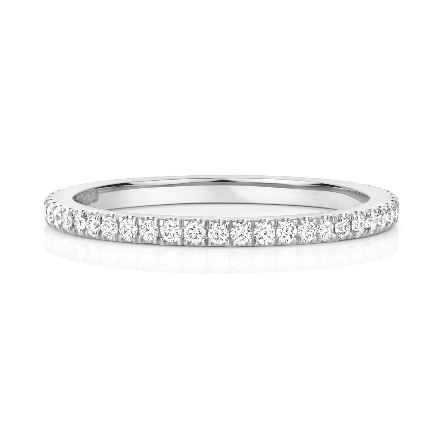 Lisbon Full Eternity Diamond Ring - Platinum 1.5mm