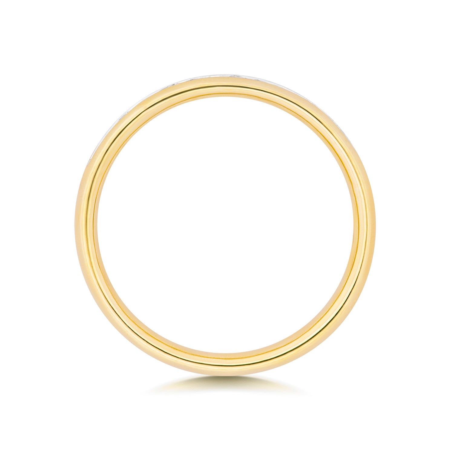 Salerno Half Eternity Channel Set Diamond Ring 2.7mm - 9k Yellow Gold