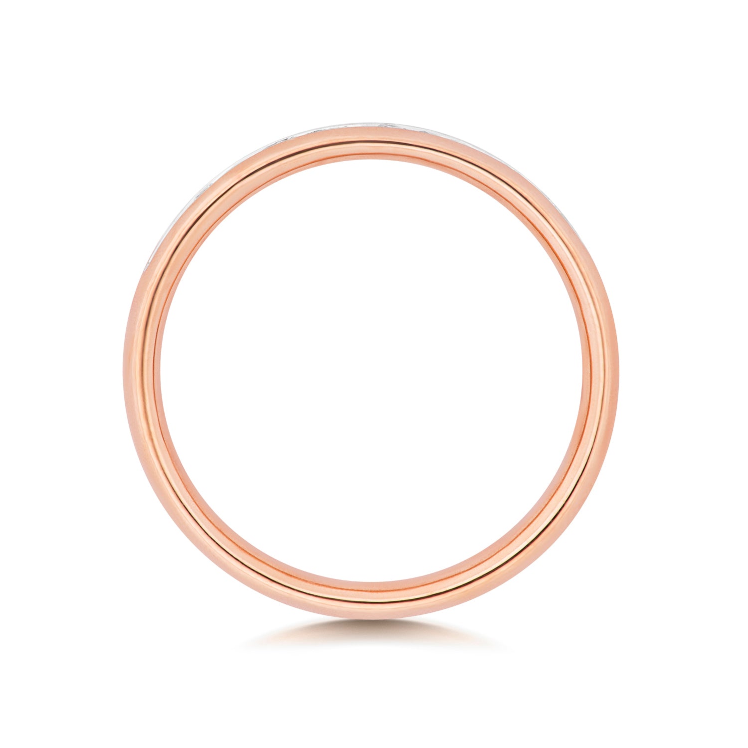 Salerno Half Eternity Channel Set Diamond Ring 2.7mm - 9k Rose Gold