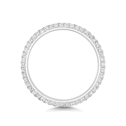 Vienna Full Eternity Diamond Wedding Band - 18k White Gold