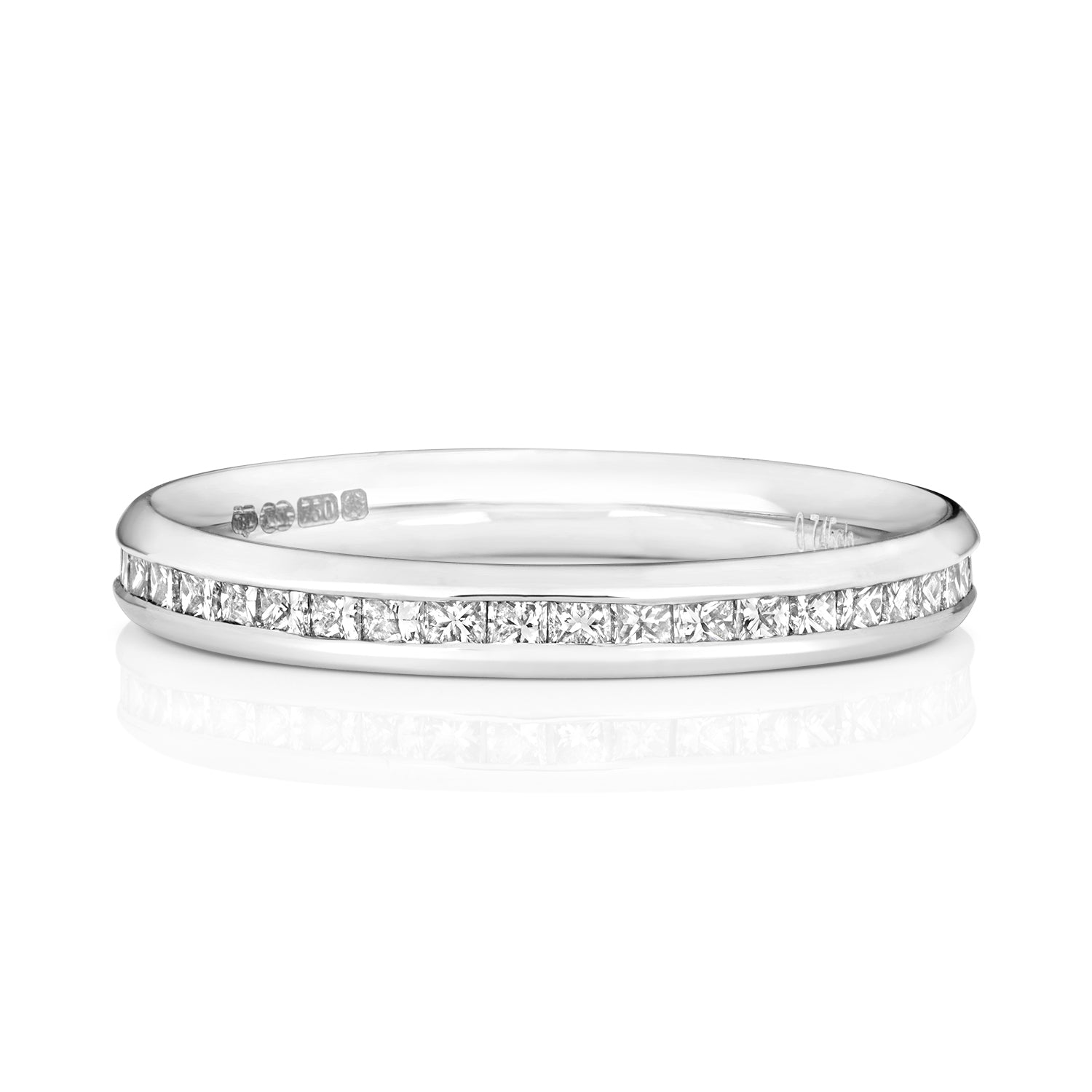 Giselle Full Eternity Diamond Wedding Band 2.7mm - Platinum