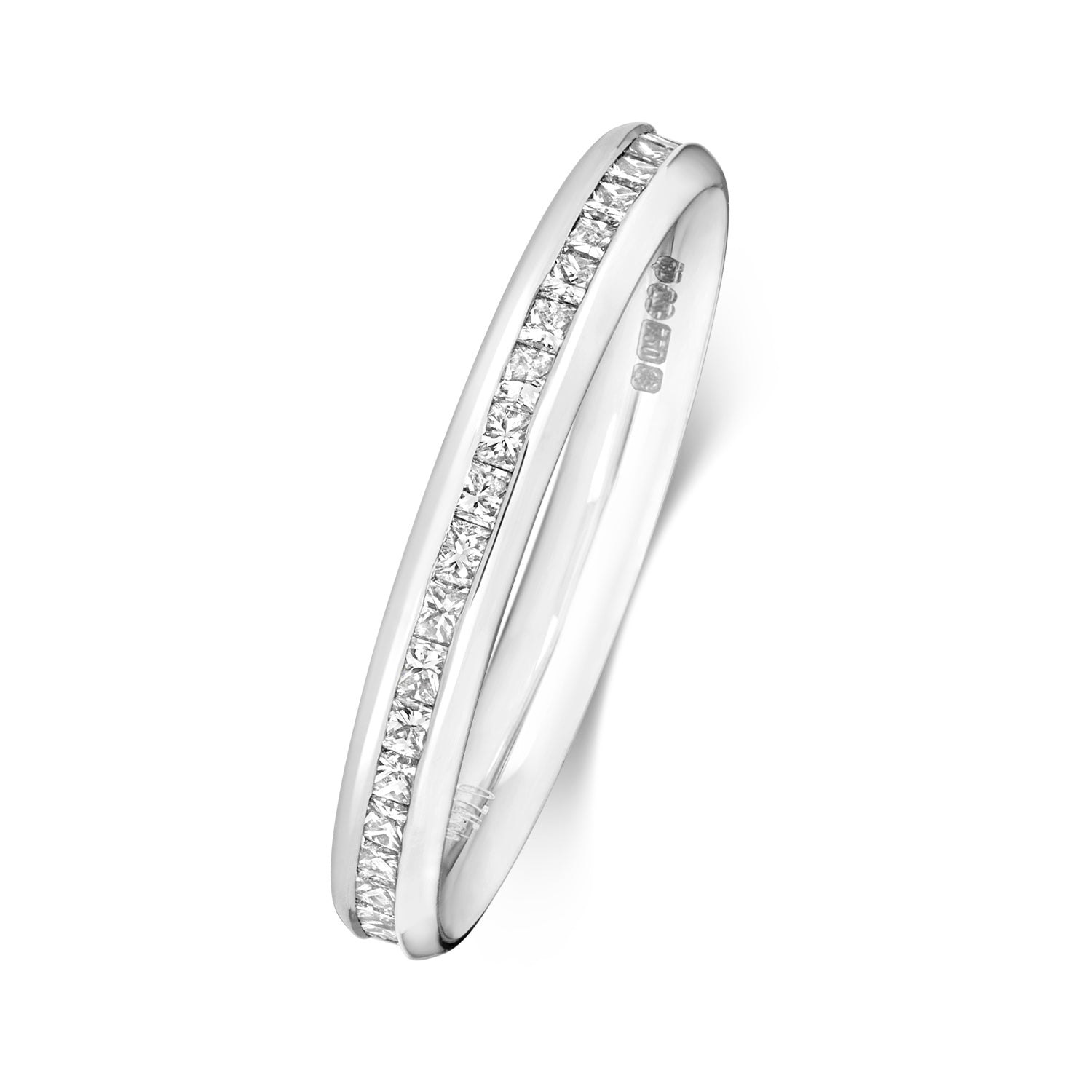 Giselle Full Eternity Diamond Wedding Band 2.7mm - Platinum